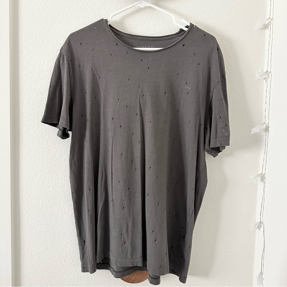 All Saints Distressed T-Shirt